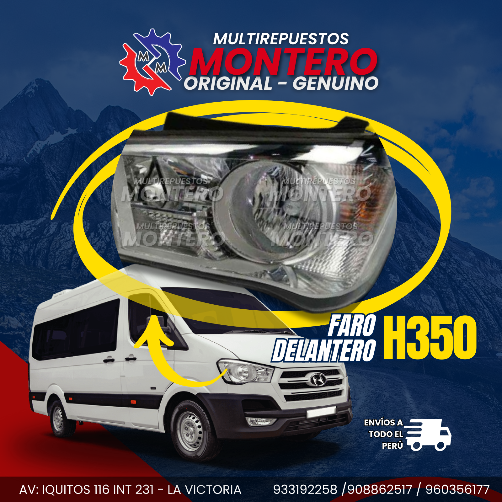 FARO DELANTERO H350