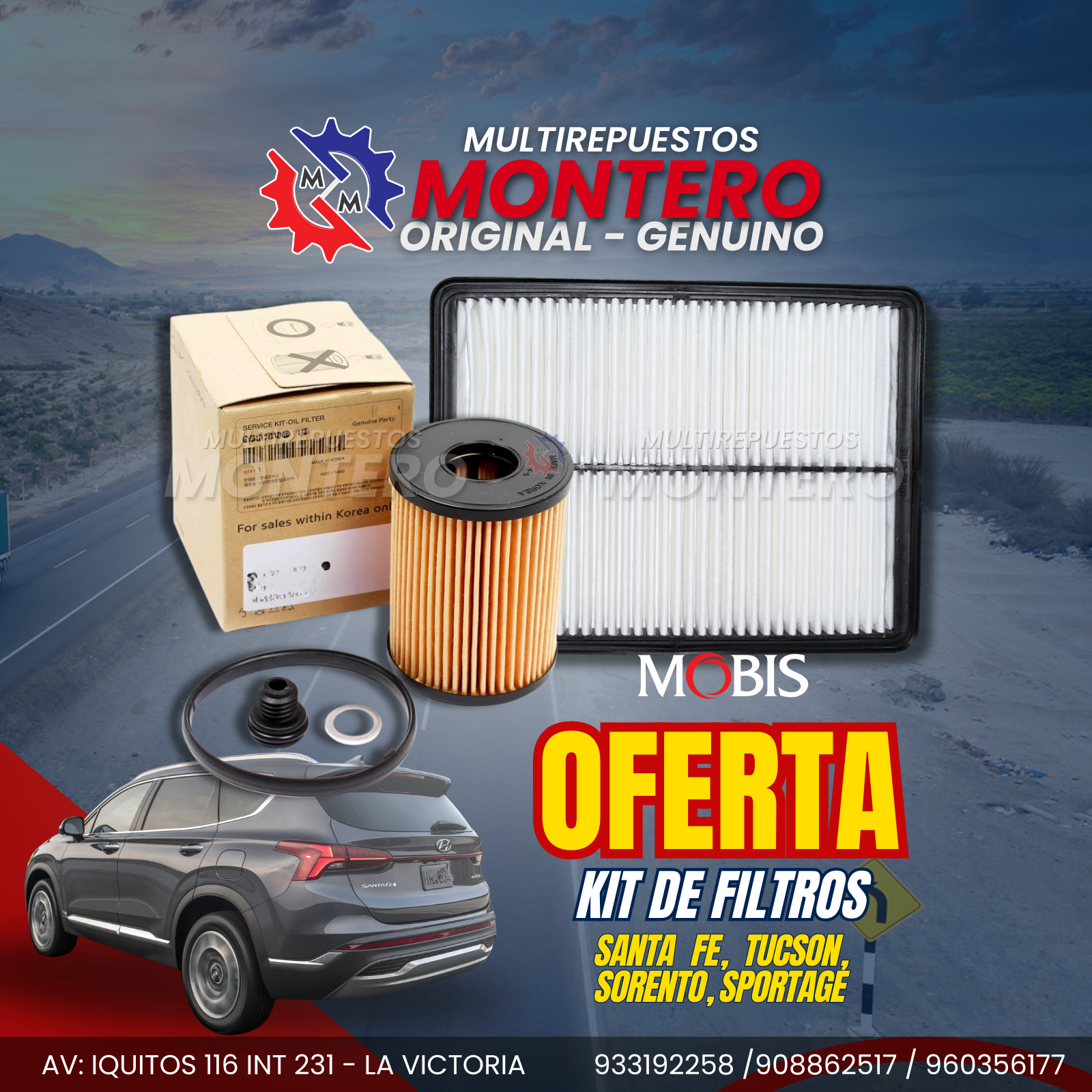 KIT FILTROS - SANTA FE