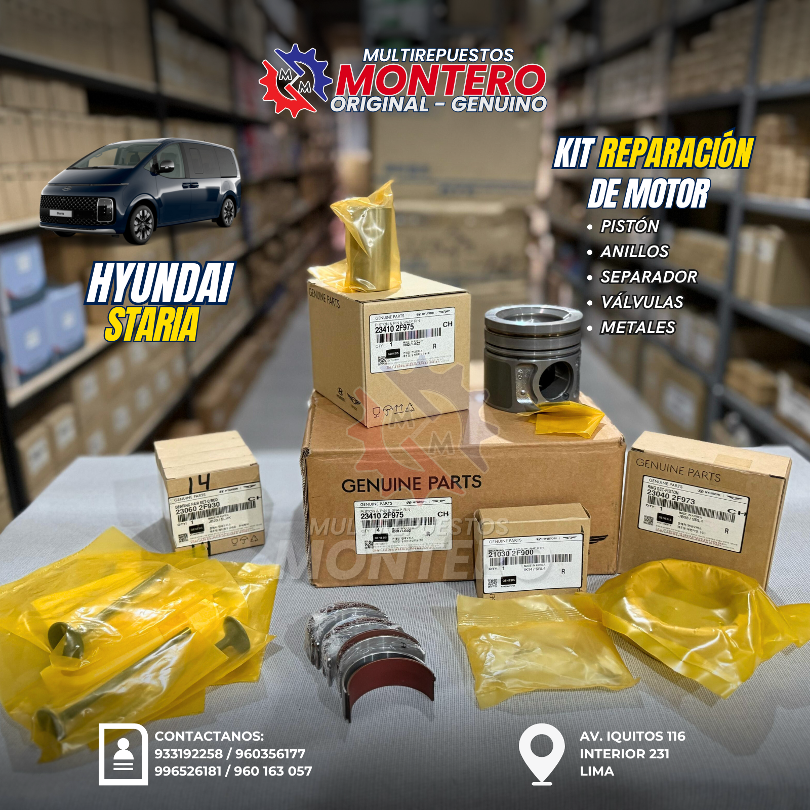KIT REPARACIÓN DE MOTOR