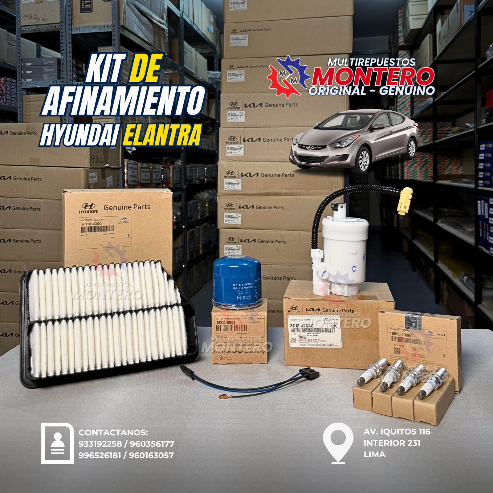 KITS DE AFINAMIENTO ELANTRA