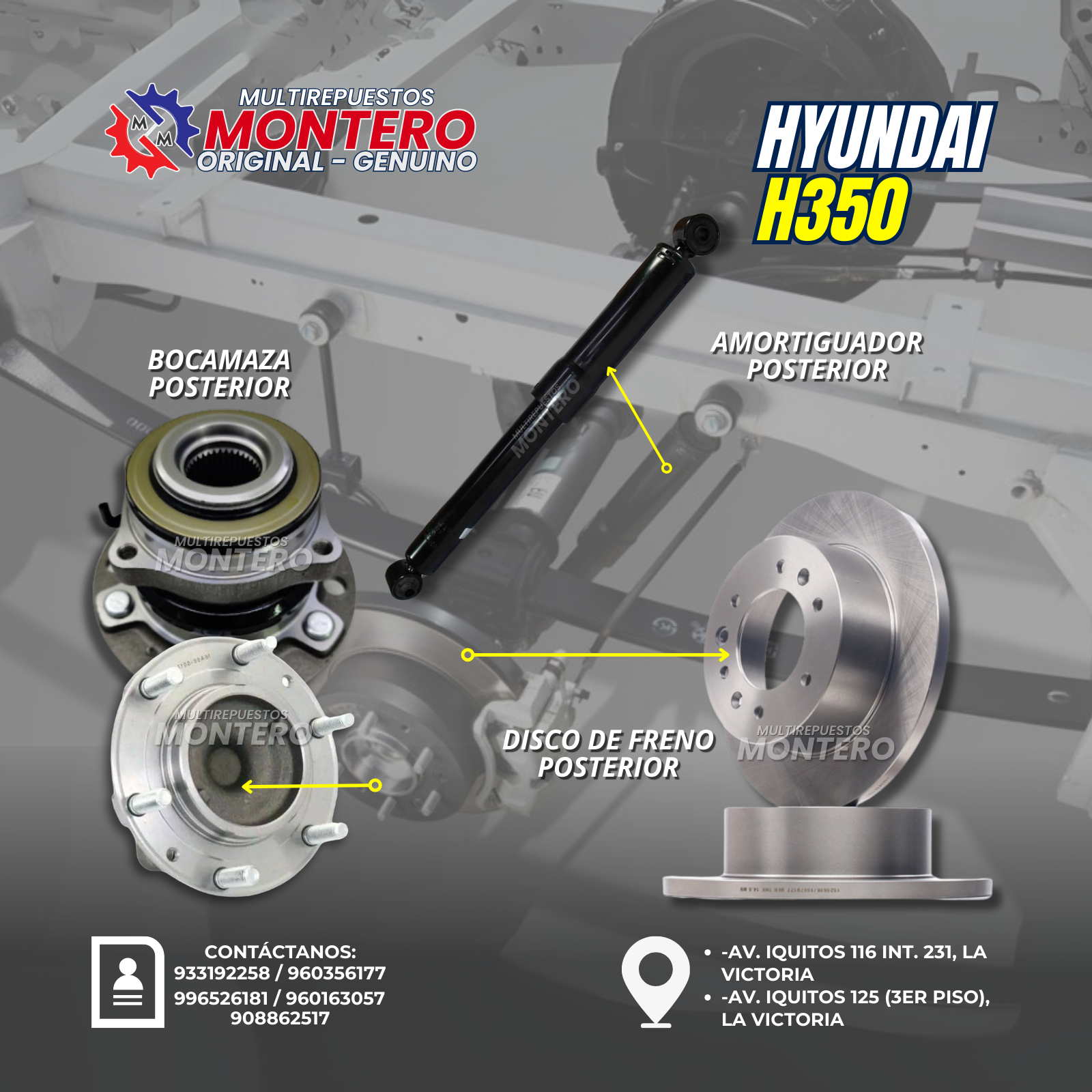 REPUESTOS POSTERIORES H350