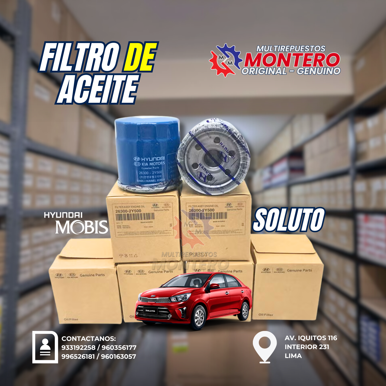 FILTRO DE ACEITE SOLUTO