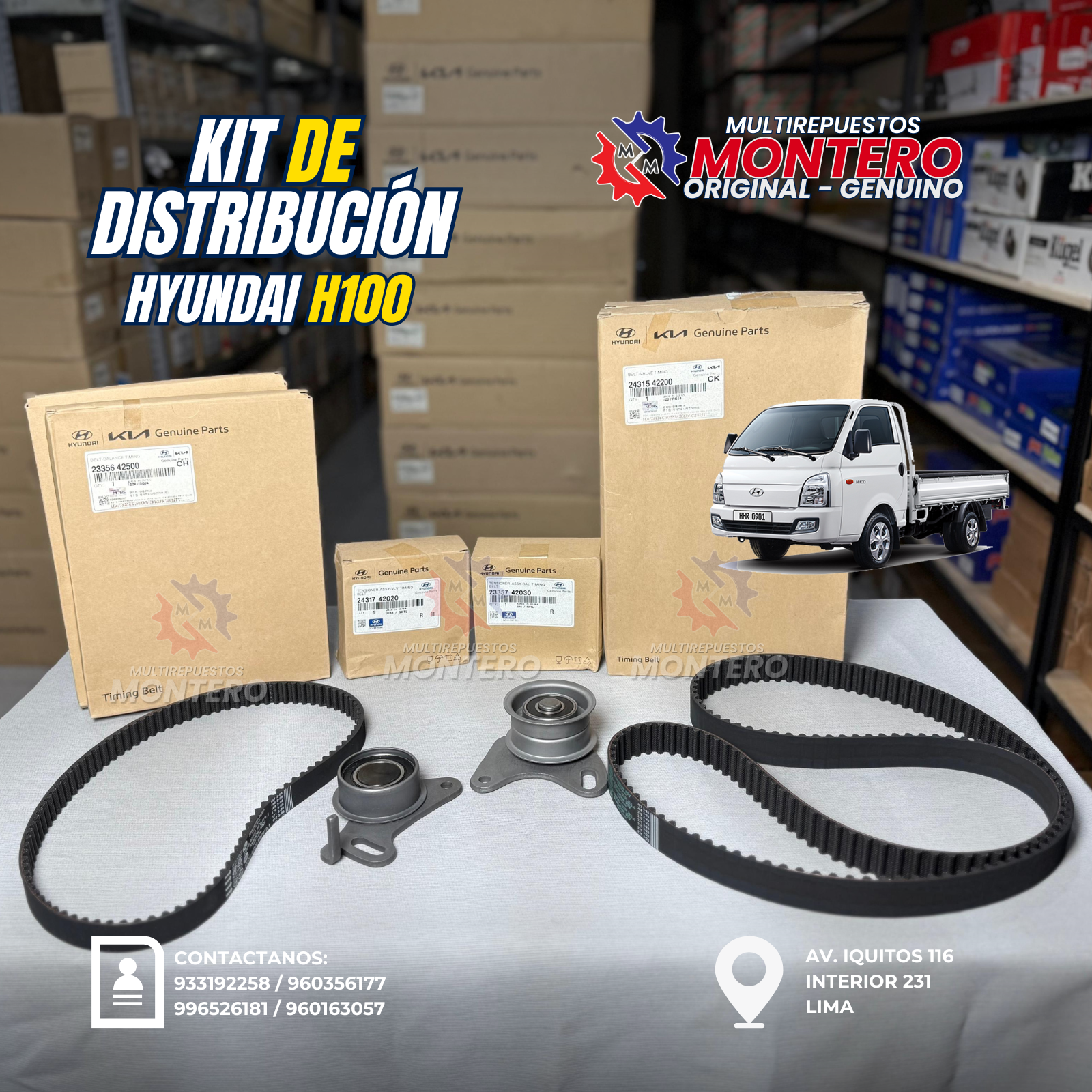 KIT DE DISTRIBUCIÓN H100