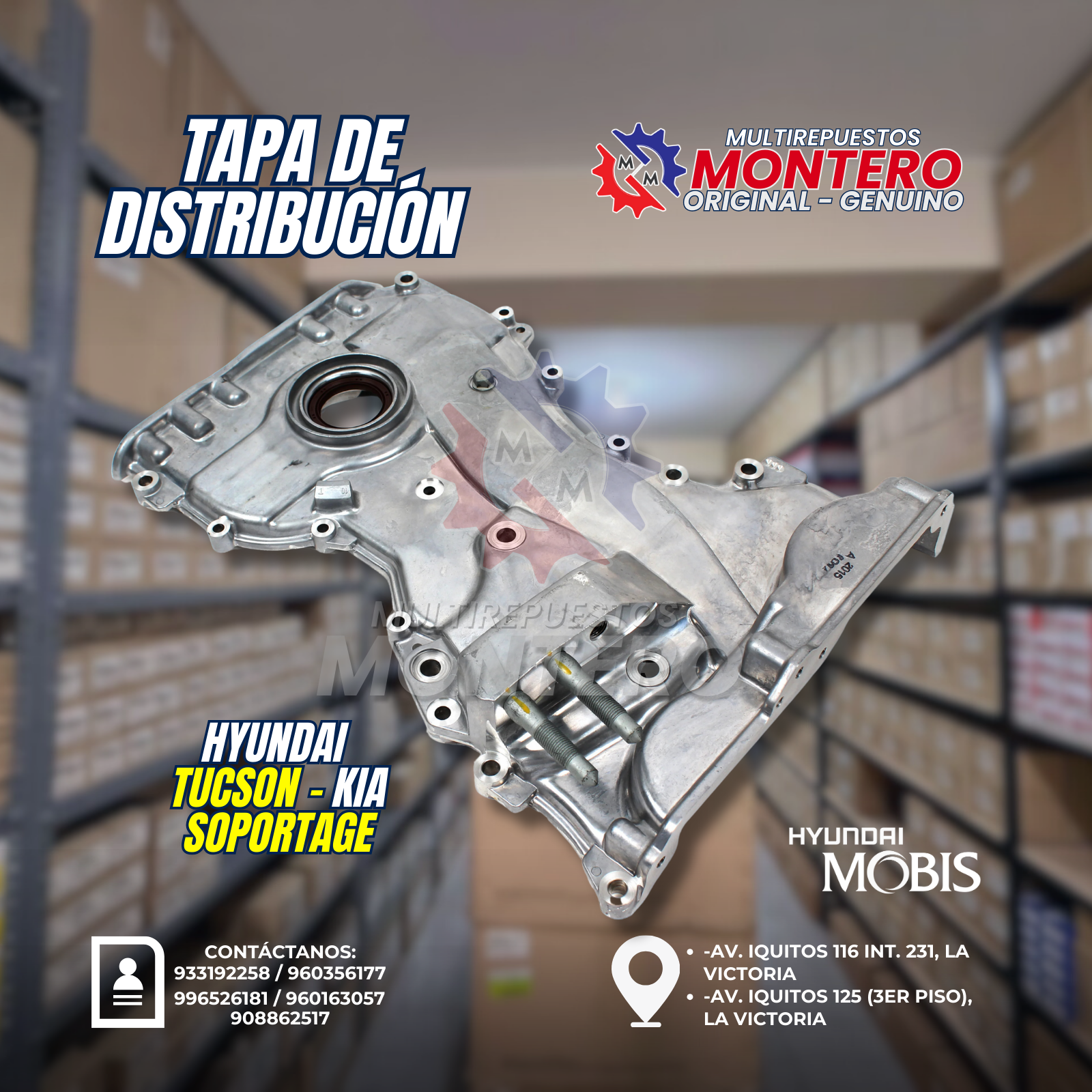 TAPA DE DISTRIBUCIÓN G4KD