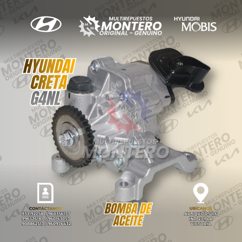 BOMBA DE ACEITE HYUNDAI G4NL - ORIGINAL